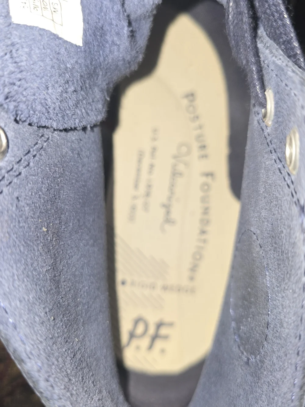 PF Flyer Rambler Mens Size 9.5 Navy Leather Hi top Shoes
